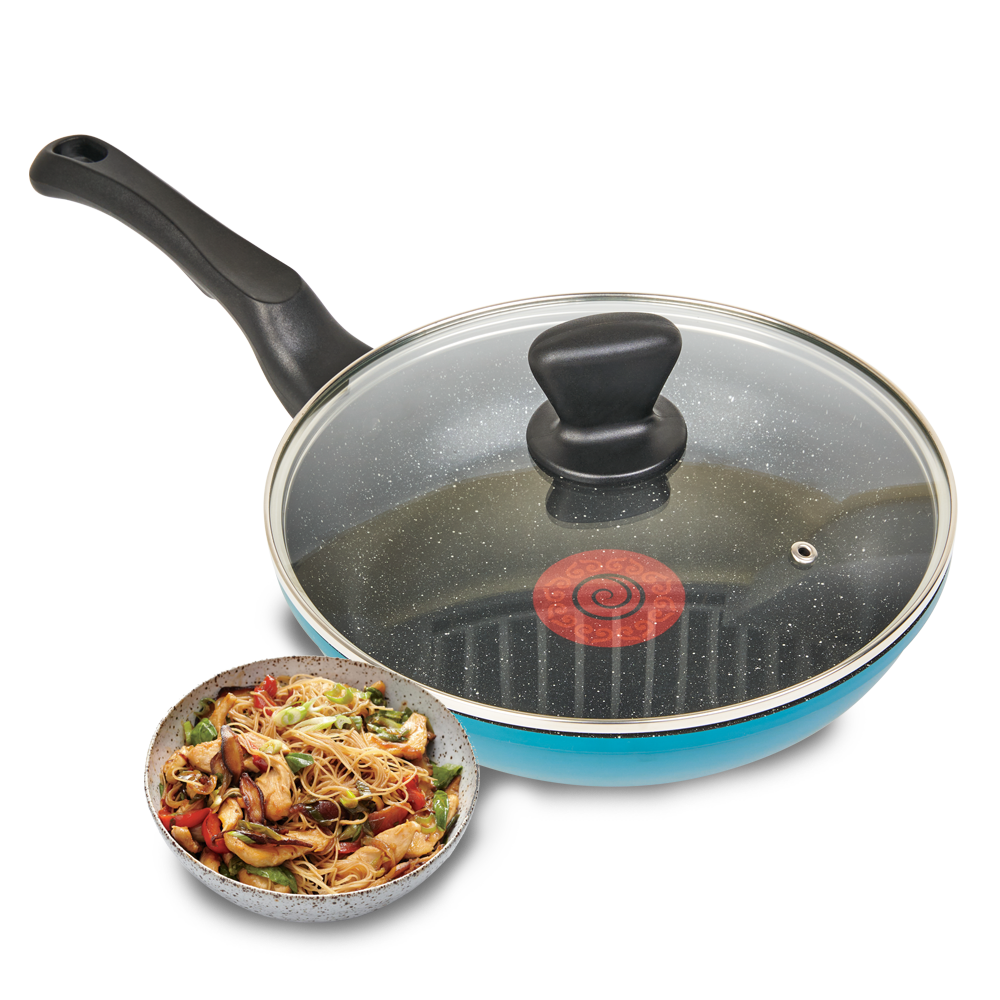 CF-CLB2693D 發壓鑄火紅點炒鍋